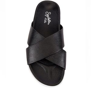 Seychelles Black Slides size 8